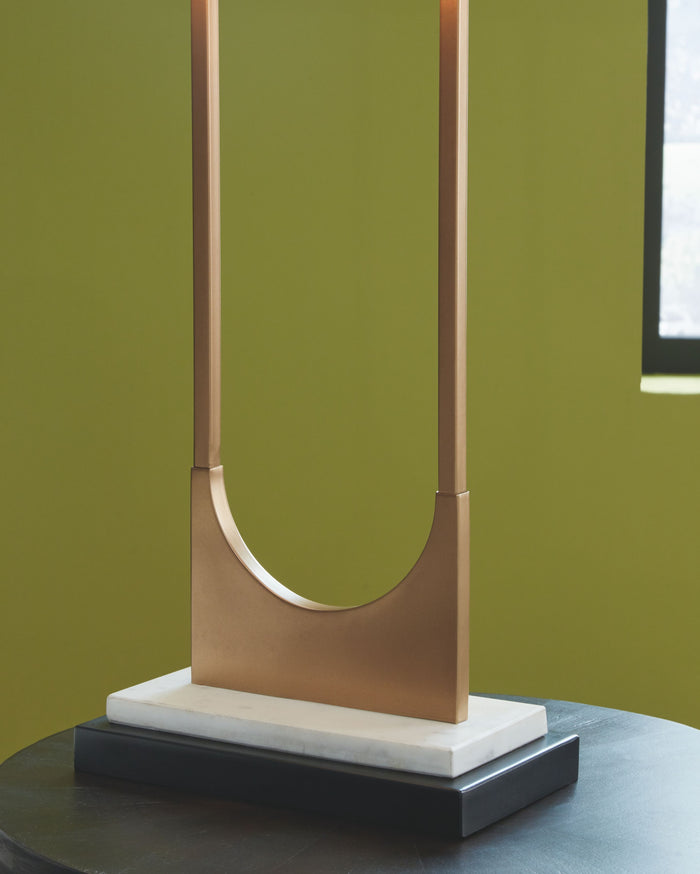 Malana - Brass Finish - Metal Table Lamp by Signature Design by Ashley® | Bel Furniture