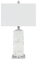 Malise - Alabaster Table Lamp - White