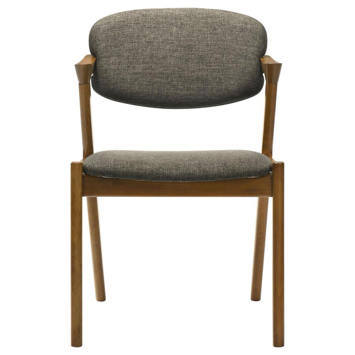 Malone - Padded Wood Dining Arm Chair (Set of 2) - Dark Walnut