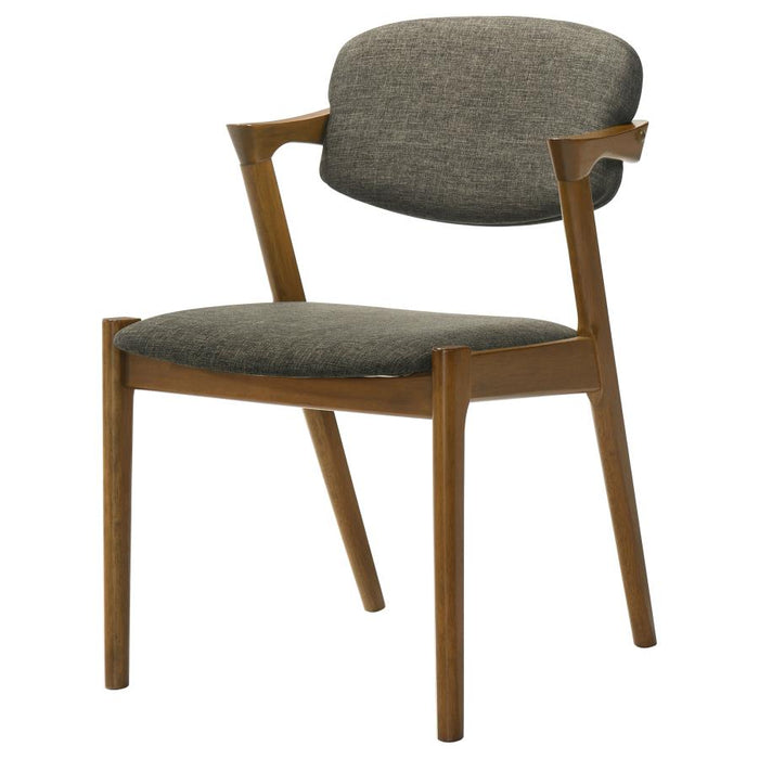 Malone - Padded Wood Dining Arm Chair (Set of 2) - Dark Walnut