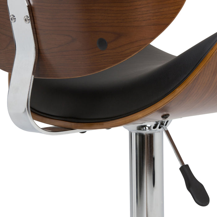 Marana - Multifunctional Handcrafted Bentwood Adjustable Swivel Bar Stool - view 23