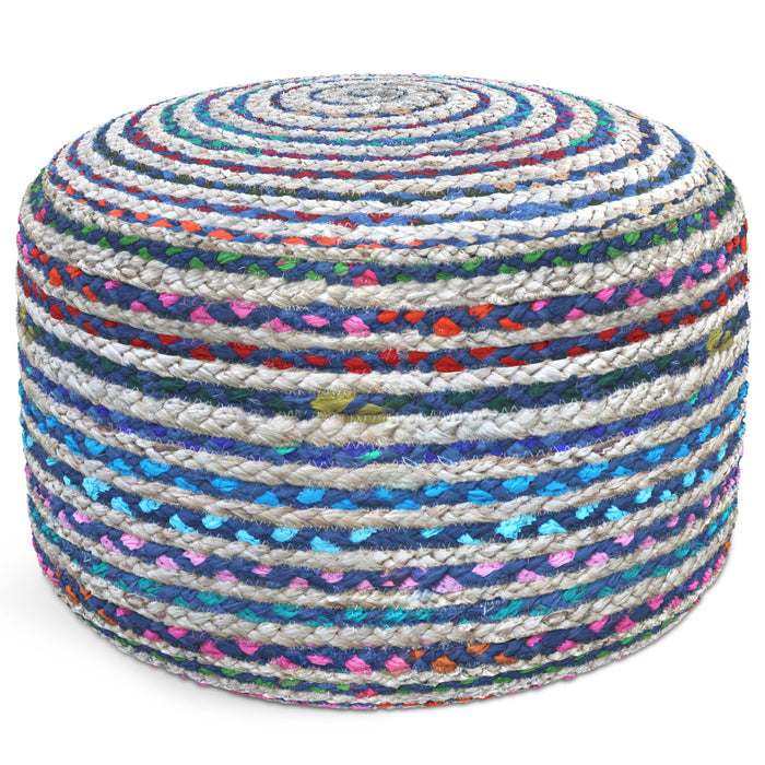 Margo - Handcrafted Round Pouf - view 3