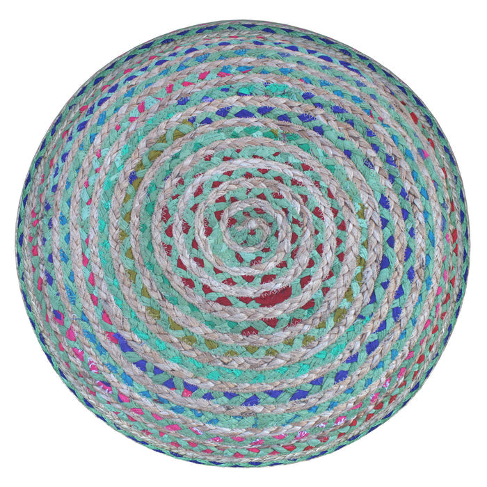 Margo - Handcrafted Round Pouf - view 6