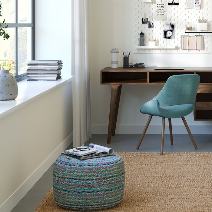 Margo - Handcrafted Round Pouf - view 8