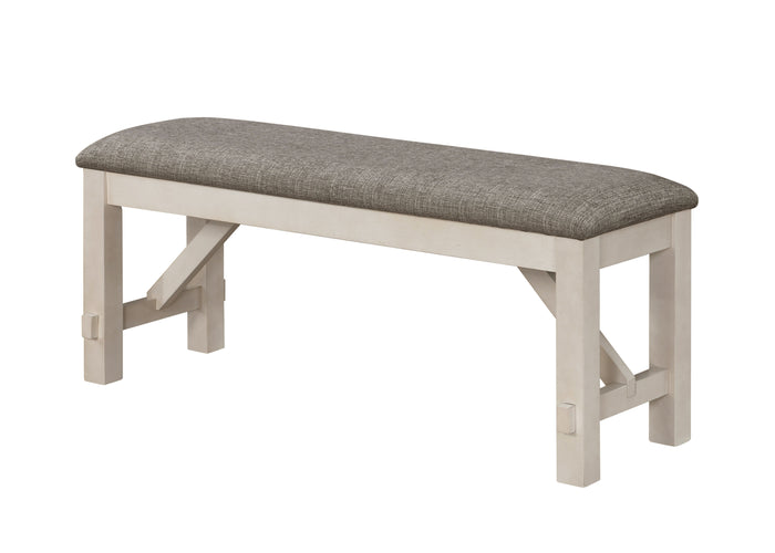 Maribelle Bench Chalk Warm Grey