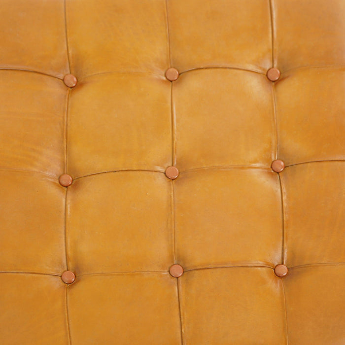Mark - Tufted Square Genuine Upholstered Ottoman - view 6