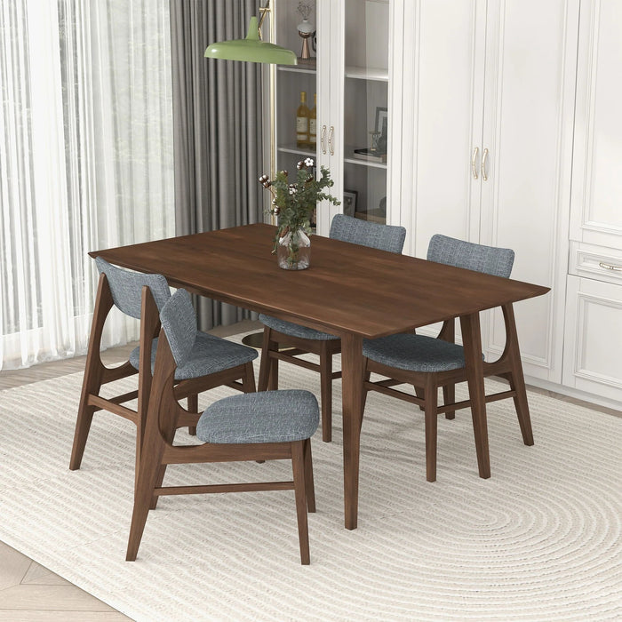 Mary - Modern Style Rectangular Dining Kitchen Table - view 6