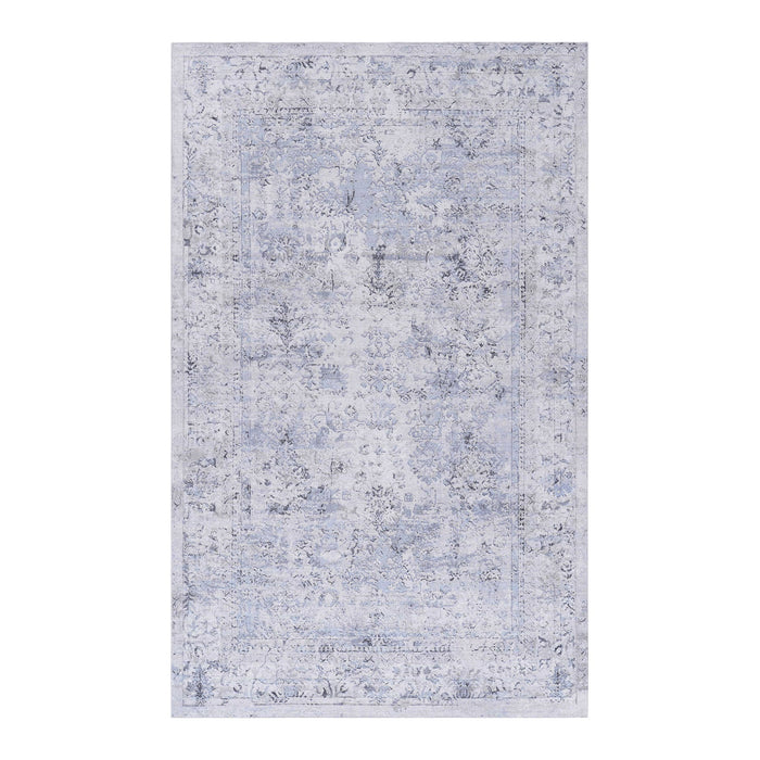 Maval - 6' X 9' Washable Area Rug - Blue / Cream - view 2
