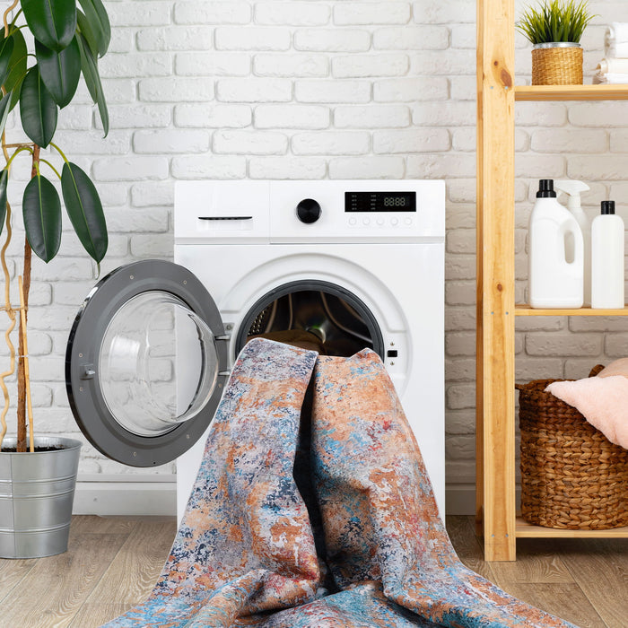 Maval - 6' X 9' Washable Area Rug - Multi - view 7