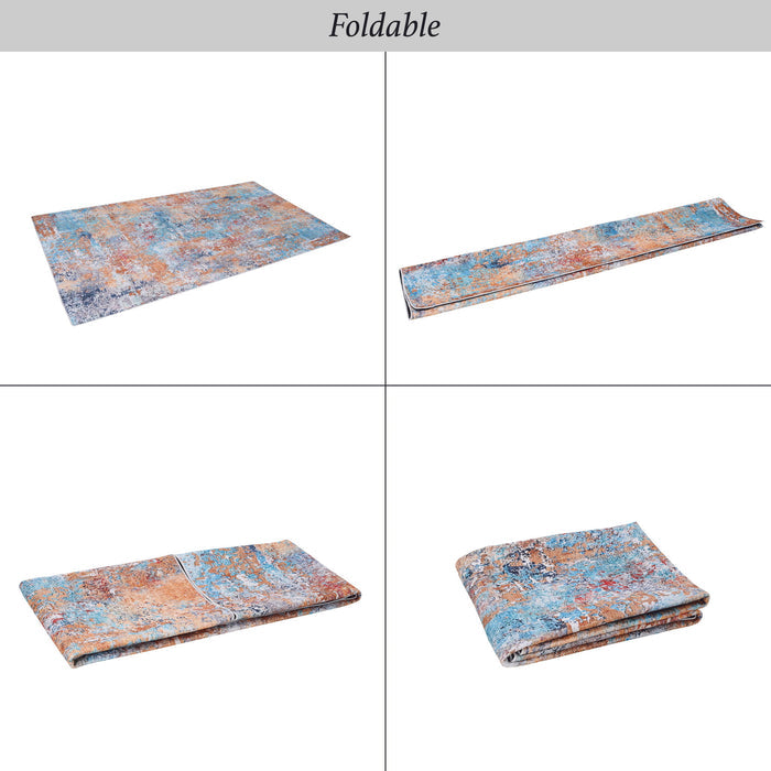 Maval - 6' X 9' Washable Area Rug - Multi - view 8