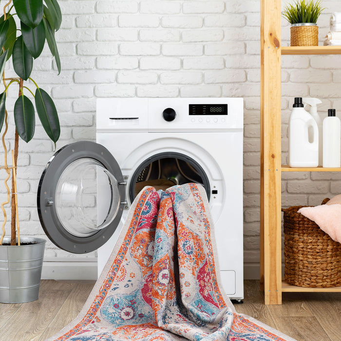 Maval - 8' X 10' Washable Area Rug - Cream - view 3