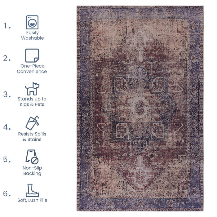 Maval - Unique Washable Area Rug - view 3