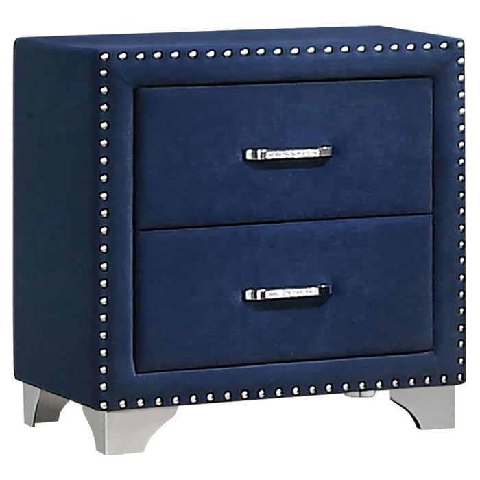 Melody Upholstered 2-Drawer Nightstand