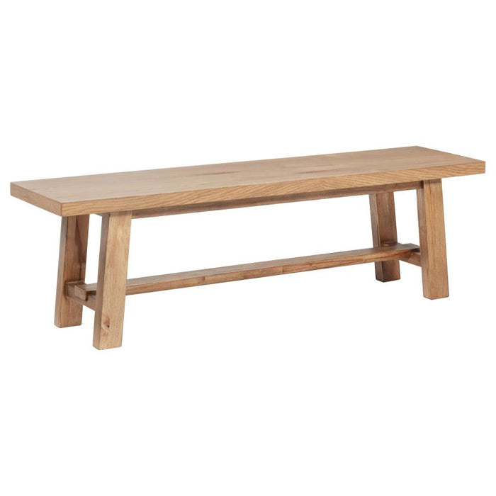 Middleton Wood Backless Dining Bench Natural Brown