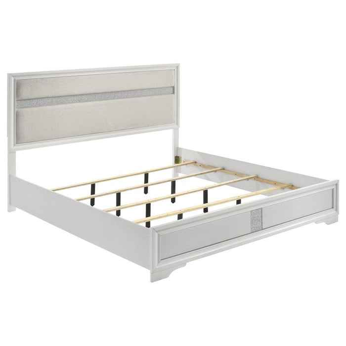 Miranda Upholstered Panel Bed