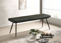 Misty - Leather Upholstered Dining Bench - Antique Espresso