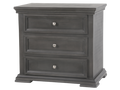 Modern Gray 3 Drawer Nightstand