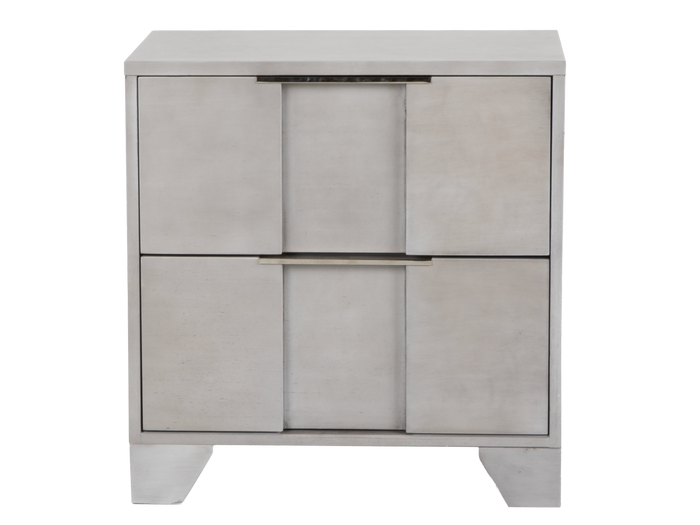 Modern Light Gray 6-Piece Bedroom Set with LED Headboard - view 9