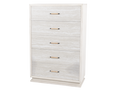 Modern White Chest with LED Lighting