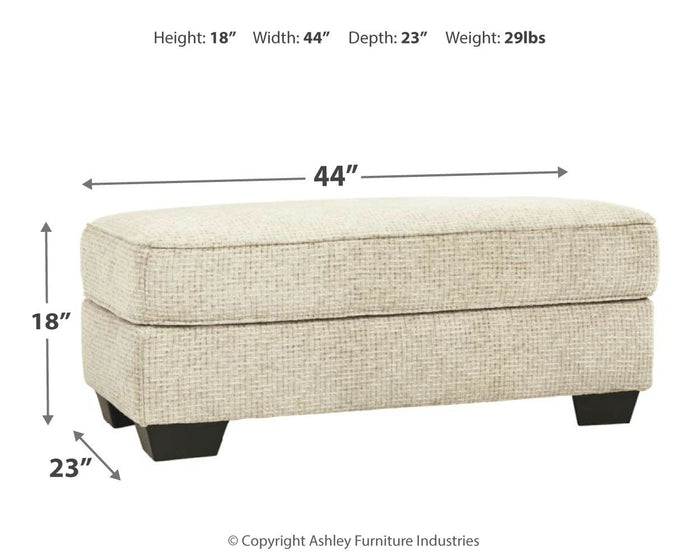 Monaghan - Sandstone - Ottoman by Signature Design by Ashley® | Bel Furniture