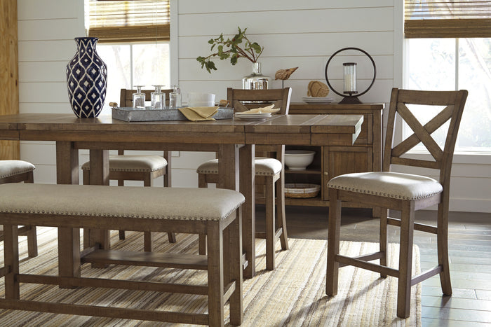 Moriville - Beige - Double UPH Bench by Signature Design by Ashley® | Bel Furniture