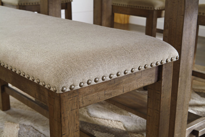 Moriville - Beige - Double UPH Bench by Signature Design by Ashley® | Bel Furniture