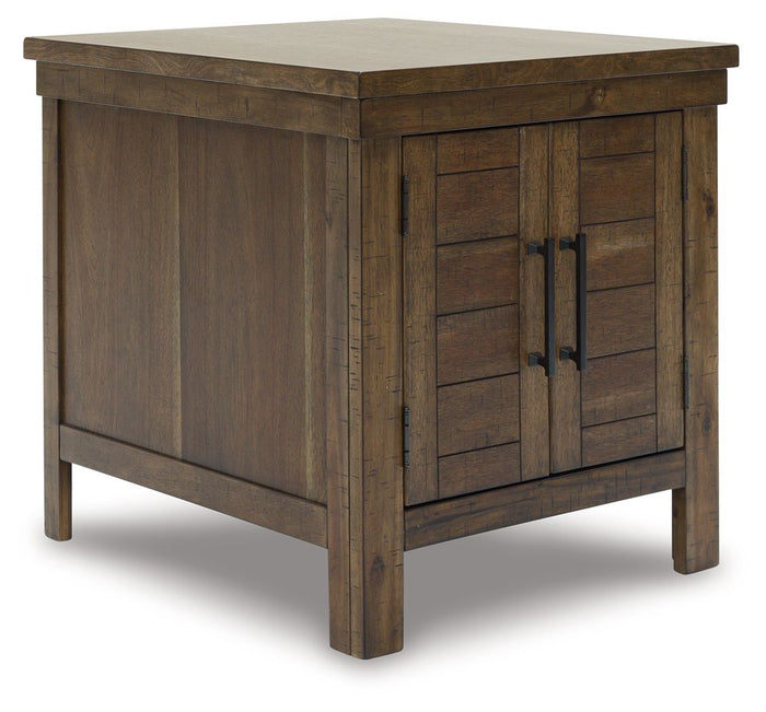 Moriville - Grayish Brown - Rectangular End Table by Signature Design by Ashley® | Bel Furniture