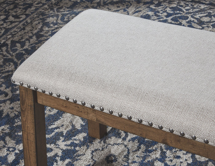 Moriville - Beige - Upholstered Bench by Signature Design by Ashley® | Bel Furniture