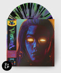 2xLP Neon Green, Grey & Purple with Black + Neon Green Splatter