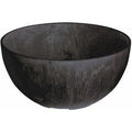 Napa Bowl Planter, Plastic, Water-Minde, Black, 10-In.