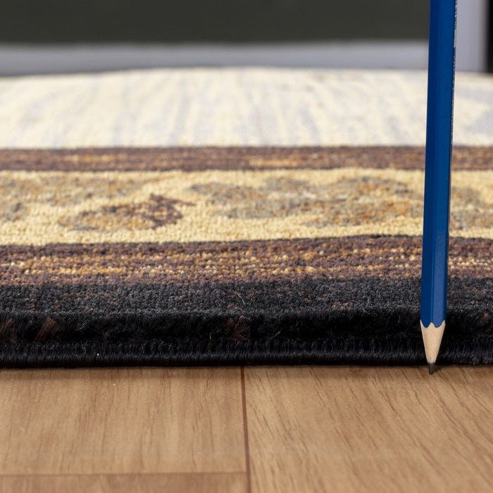 Nature's Nest - 5'3" X 7'3" Lodge Area Rug - Multi / Black by Icona Home Decor | Bel Furniture