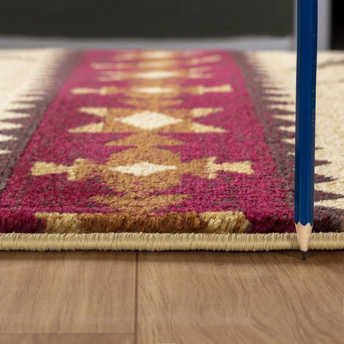 Nature's Nest - 5'3" X 7'3" Lodge Area Rug - Multi / Cream by Icona Home Decor | Bel Furniture