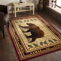 Nature's Nest - 5'3" X 7'3" Lodge Area Rug - Multi, Red by Icona Home Decor | Bel Furniture