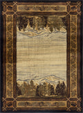 Nature's Nest - GC_CBL3009 Lodge Area Rug Black by Icona Home Decor | Bel Furniture