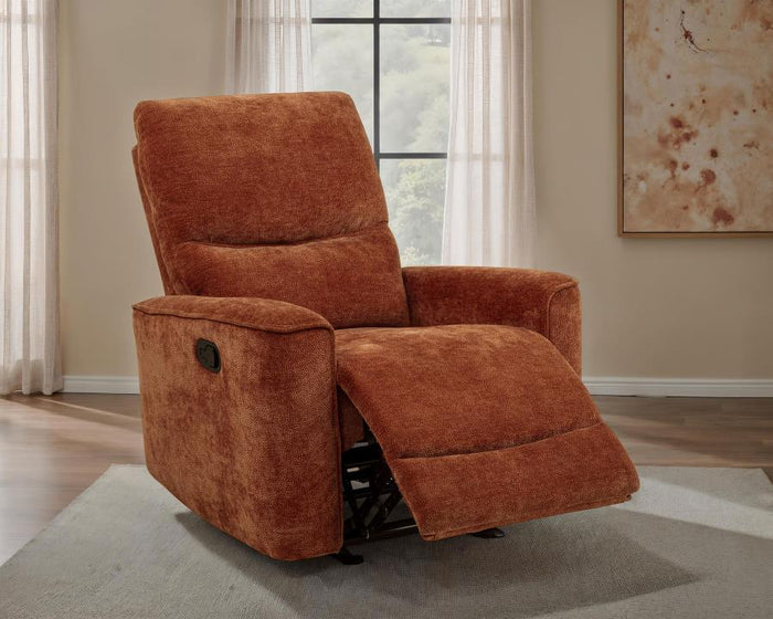 Navarro - Chenille Upholstered Glider Recliner