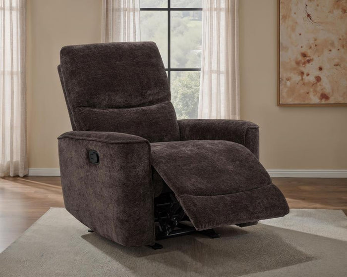 Navarro - Chenille Upholstered Glider Recliner