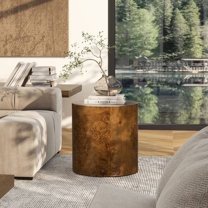 Nebula - Accent Oval Pillar Side Table - view 3