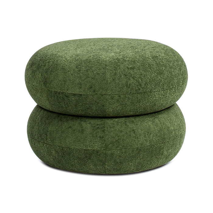 Nest - Low Round Upholstered Ottoman - view 3