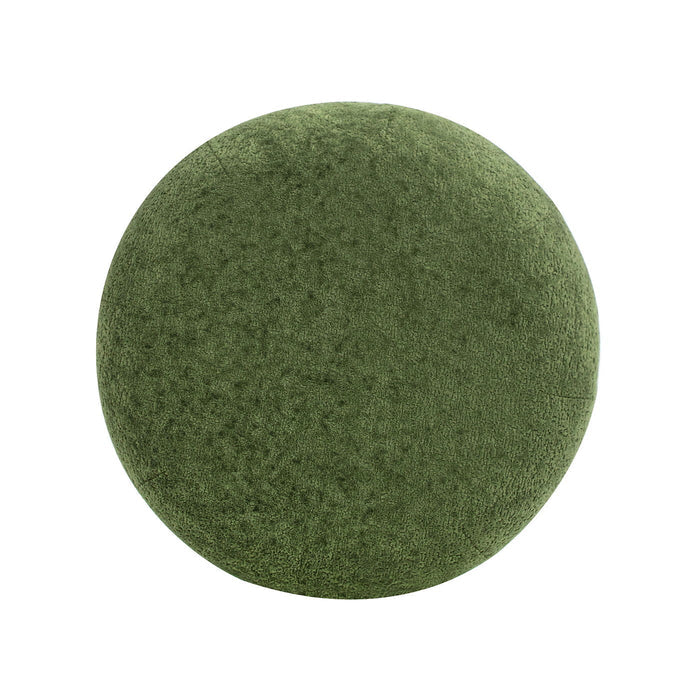 Nest - Low Round Upholstered Ottoman by Jennifer Taylor Home | Bel Furniture