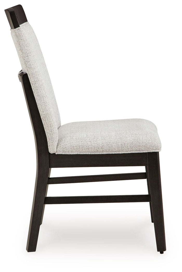 Neymorton - Light Gray / Brown - Dining Upholstered Side Chair (Set of 2) by Signature Design by Ashley® | Bel Furniture