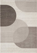 .Nubia Brown Power-Loomed Area Rug 6' 6" x 9' 0"