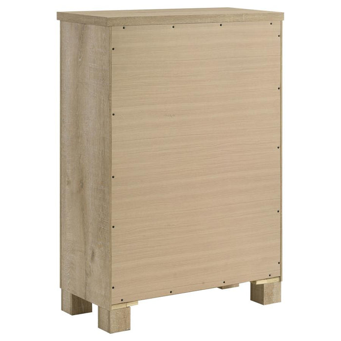 Oakglen - 5-Drawer Bedroom Chest Of Drawers - Weathered Oak