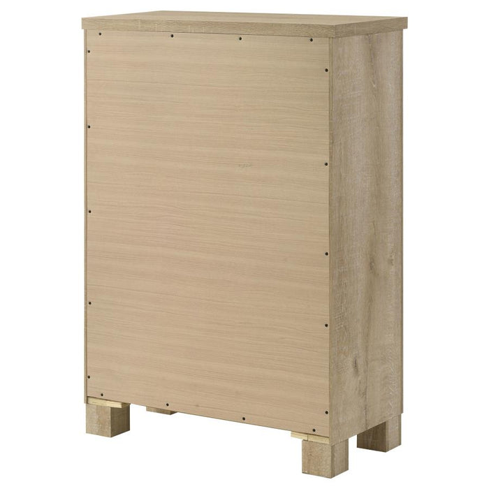 Oakglen - 5-Drawer Bedroom Chest Of Drawers - Weathered Oak