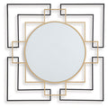 Oceanal - Black / Gold Finish - Accent Mirror by Signature Design by Ashley® | Bel Furniture