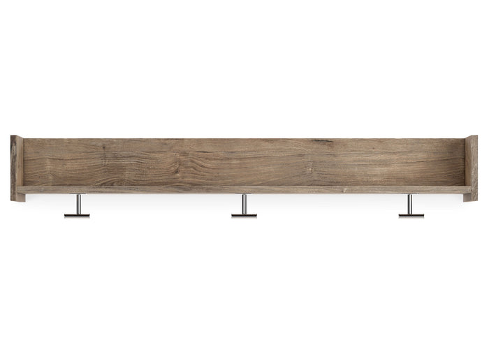 Oliah - Natural - Wall Mounted Coat Rack w/Shelf by Signature Design by Ashley® | Bel Furniture
