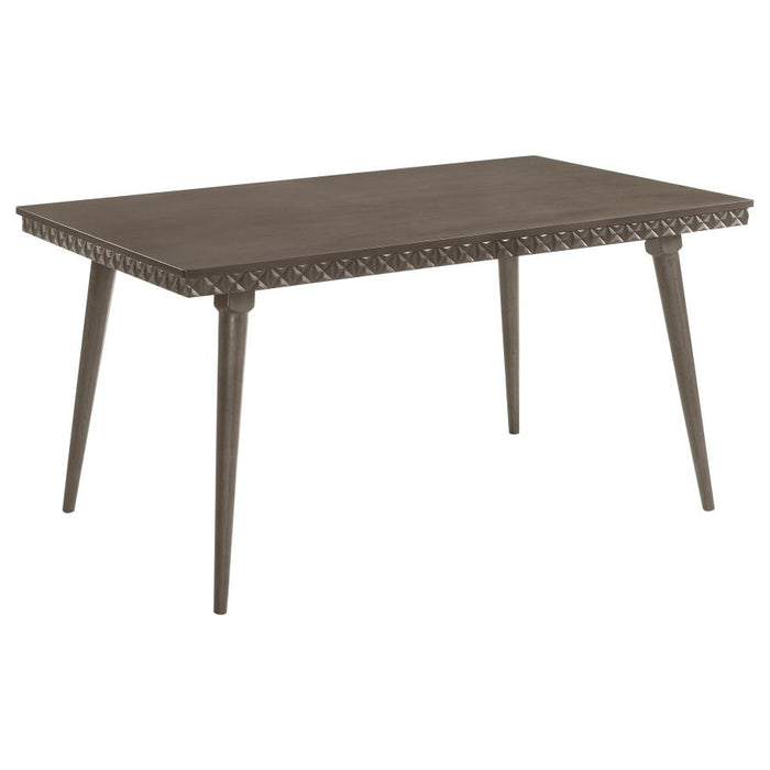 Onslow Rectangular Wood Dining Table Dark Brown