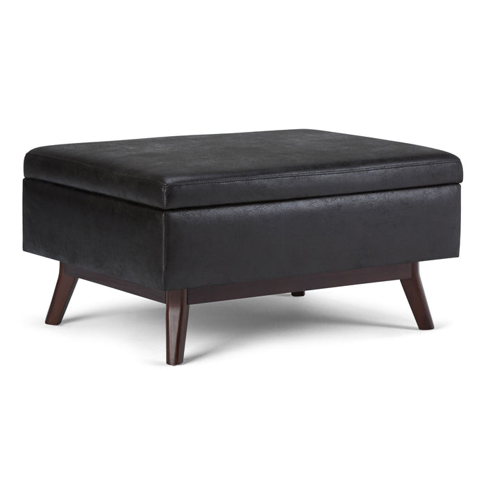 Black / 34.25"W x 26.4"D x 18.1"H / Faux Leather