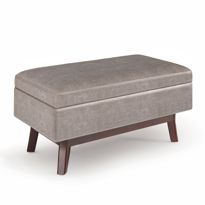 Pearl Silver / 36.2"W x 18.1"D x 18.5"H / Faux Leather