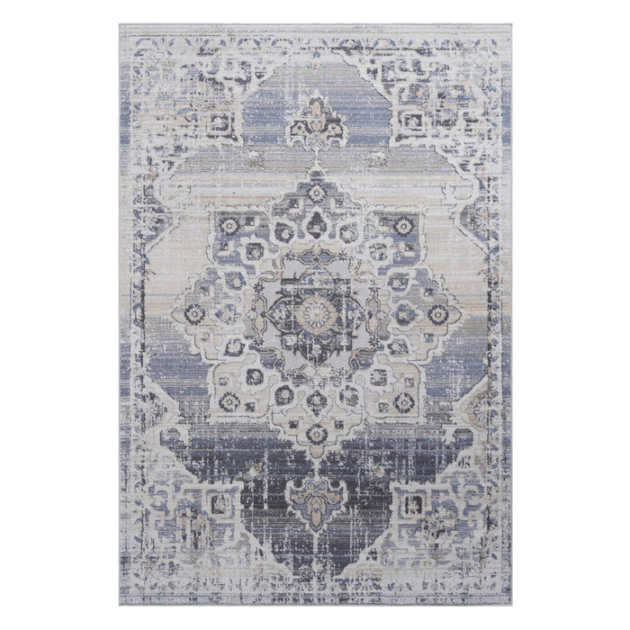 Payas - 6' X 9' Medallion Area Rug - Cream / Blue - view 5