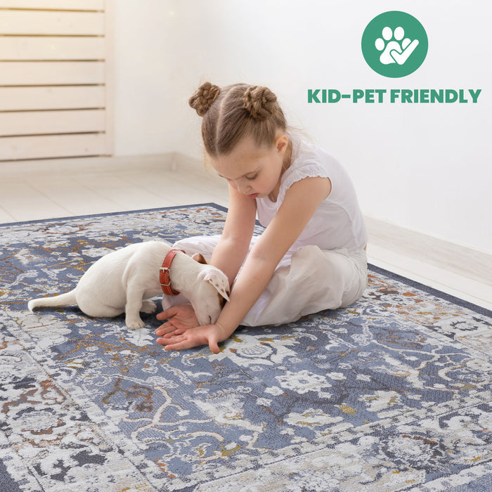 Payas - 8' X 10' Traditional Area Rug - Blue - view 5